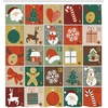 image:imageAmbesonne Deer Shower Curtain Colorful Animal Silhouette Various Christmas Elements Wooden Planks Theme Cloth Fabric Bathroom Decor Set with Hooks 69 W x 70 L Grey MulticolorVermilion