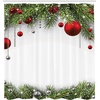 image:imageAmbesonne Deer Shower Curtain Colorful Animal Silhouette Various Christmas Elements Wooden Planks Theme Cloth Fabric Bathroom Decor Set with Hooks 69 W x 70 L Grey MulticolorGreen Silver White
