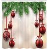 image:imageAmbesonne Deer Shower Curtain Colorful Animal Silhouette Various Christmas Elements Wooden Planks Theme Cloth Fabric Bathroom Decor Set with Hooks 69 W x 70 L Grey MulticolorGreen and Red