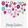 image:imageAmbesonne Deer Shower Curtain Colorful Animal Silhouette Various Christmas Elements Wooden Planks Theme Cloth Fabric Bathroom Decor Set with Hooks 69 W x 70 L Grey MulticolorPastel Magenta