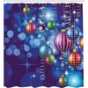 image:imageAmbesonne Deer Shower Curtain Colorful Animal Silhouette Various Christmas Elements Wooden Planks Theme Cloth Fabric Bathroom Decor Set with Hooks 69 W x 70 L Grey MulticolorIndigo