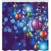 image:imageAmbesonne Deer Shower Curtain Colorful Animal Silhouette Various Christmas Elements Wooden Planks Theme Cloth Fabric Bathroom Decor Set with Hooks 69 W x 70 L Grey MulticolorIndigo
