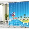 image:imageAmbesonne Deer Shower Curtain Colorful Animal Silhouette Various Christmas Elements Wooden Planks Theme Cloth Fabric Bathroom Decor Set with Hooks 69 W x 70 L Grey MulticolorBlue Yellow