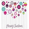 image:imageAmbesonne Deer Shower Curtain Colorful Animal Silhouette Various Christmas Elements Wooden Planks Theme Cloth Fabric Bathroom Decor Set with Hooks 69 W x 70 L Grey MulticolorPastel Magenta