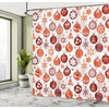 image:imageAmbesonne Deer Shower Curtain Colorful Animal Silhouette Various Christmas Elements Wooden Planks Theme Cloth Fabric Bathroom Decor Set with Hooks 69 W x 70 L Grey MulticolorWhite Vermilion