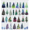image:imageAmbesonne Deer Shower Curtain Colorful Animal Silhouette Various Christmas Elements Wooden Planks Theme Cloth Fabric Bathroom Decor Set with Hooks 69 W x 70 L Grey MulticolorGreen Purple
