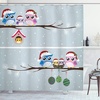 image:imageAmbesonne Deer Shower Curtain Colorful Animal Silhouette Various Christmas Elements Wooden Planks Theme Cloth Fabric Bathroom Decor Set with Hooks 69 W x 70 L Grey MulticolorGrey