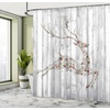 image:imageAmbesonne Deer Shower Curtain Colorful Animal Silhouette Various Christmas Elements Wooden Planks Theme Cloth Fabric Bathroom Decor Set with Hooks 69 W x 70 L Grey MulticolorGrey Multicolor