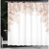 image:imageAmbesonne Hummingbirds Shower Curtain Tropical Flowers and Leaves Natural Foliage Vibrant Color Exotic Rainforest Cloth Fabric Bathroom Decor Set with Hooks 69 W x 70 L Soft Blue Coral GreenWarm Taupe