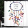 image:imageAmbesonne Hummingbirds Shower Curtain Tropical Flowers and Leaves Natural Foliage Vibrant Color Exotic Rainforest Cloth Fabric Bathroom Decor Set with Hooks 69 W x 70 L Soft Blue Coral GreenCeil Blue Multicolor