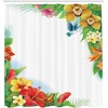 image:imageAmbesonne Hummingbirds Shower Curtain Tropical Flowers and Leaves Natural Foliage Vibrant Color Exotic Rainforest Cloth Fabric Bathroom Decor Set with Hooks 69 W x 70 L Soft Blue Coral GreenSoft Blue Coral Green