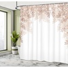 image:imageAmbesonne Hummingbirds Shower Curtain Tropical Flowers and Leaves Natural Foliage Vibrant Color Exotic Rainforest Cloth Fabric Bathroom Decor Set with Hooks 69 W x 70 L Soft Blue Coral GreenWarm Taupe