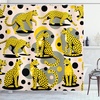 image:imageAmbesonne Pink Shower Curtain Tropical Feels Cheetah Animal Pattern with Bohemian Polka Dotted Backdrop Cloth Fabric Bathroom Decor Set with Hooks 69 W x 70 L Mustard Pale Rose GreyMustard Pale Rose Grey