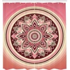 image:imageAmbesonne Pink Shower Curtain Tropical Feels Cheetah Animal Pattern with Bohemian Polka Dotted Backdrop Cloth Fabric Bathroom Decor Set with Hooks 69 W x 70 L Mustard Pale Rose GreyDried Rose Peach