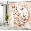 image:imageAmbesonne Pink Shower Curtain Tropical Feels Cheetah Animal Pattern with Bohemian Polka Dotted Backdrop Cloth Fabric Bathroom Decor Set with Hooks 69 W x 70 L Mustard Pale Rose GreySlate Brown and Pale Tan