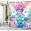 image:imageAmbesonne Pink Shower Curtain Tropical Feels Cheetah Animal Pattern with Bohemian Polka Dotted Backdrop Cloth Fabric Bathroom Decor Set with Hooks 69 W x 70 L Mustard Pale Rose GreyPink Blue Purple