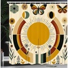 image:imageAmbesonne Hummingbirds Shower Curtain Tropical Flowers and Leaves Natural Foliage Vibrant Color Exotic Rainforest Cloth Fabric Bathroom Decor Set with Hooks 69 W x 70 L Soft Blue Coral GreenPale Coffee Eggshell
