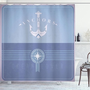 image:imageAmbesonne Hummingbirds Shower Curtain Tropical Flowers and Leaves Natural Foliage Vibrant Color Exotic Rainforest Cloth Fabric Bathroom Decor Set with Hooks 69 W x 70 L Soft Blue Coral GreenDark Ceil