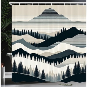 image:imageAmbesonne Pink Shower Curtain Tropical Feels Cheetah Animal Pattern with Bohemian Polka Dotted Backdrop Cloth Fabric Bathroom Decor Set with Hooks 69 W x 70 L Mustard Pale Rose GreyDark Petrol Blue Eggshell