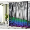 image:imageAmbesonne Antique Shower Curtain Empty Space 2 Doors Armchair and Simple Mirror Golden Yellow Frame Cloth Fabric Bathroom Decor Set with Hooks 69 W x 84 L Blue Sand BrownBlue Green