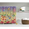 image:imageAmbesonne Antique Shower Curtain Empty Space 2 Doors Armchair and Simple Mirror Golden Yellow Frame Cloth Fabric Bathroom Decor Set with Hooks 69 W x 84 L Blue Sand BrownWarm Taupe Blue