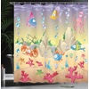 image:imageAmbesonne Antique Shower Curtain Empty Space 2 Doors Armchair and Simple Mirror Golden Yellow Frame Cloth Fabric Bathroom Decor Set with Hooks 69 W x 84 L Blue Sand BrownWarm Taupe Blue