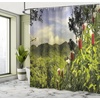 image:imageAmbesonne Antique Shower Curtain Empty Space 2 Doors Armchair and Simple Mirror Golden Yellow Frame Cloth Fabric Bathroom Decor Set with Hooks 69 W x 84 L Blue Sand BrownGreen Red Violet Blue