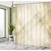 image:imageAmbesonne Antique Shower Curtain Empty Space 2 Doors Armchair and Simple Mirror Golden Yellow Frame Cloth Fabric Bathroom Decor Set with Hooks 69 W x 84 L Blue Sand BrownBeige Tan