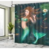 image:imageAmbesonne Antique Shower Curtain Empty Space 2 Doors Armchair and Simple Mirror Golden Yellow Frame Cloth Fabric Bathroom Decor Set with Hooks 69 W x 84 L Blue Sand BrownGreen Brown Jade Green