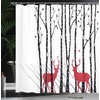 image:imageAmbesonne Antique Shower Curtain Empty Space 2 Doors Armchair and Simple Mirror Golden Yellow Frame Cloth Fabric Bathroom Decor Set with Hooks 69 W x 84 L Blue Sand BrownWhite Vermilion