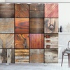 image:imageAmbesonne Antique Shower Curtain Empty Space 2 Doors Armchair and Simple Mirror Golden Yellow Frame Cloth Fabric Bathroom Decor Set with Hooks 69 W x 84 L Blue Sand BrownChocolate Brown
