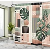 image:imageAmbesonne Monstera Shower Curtain Abstract Mid Century Style Boho Leaves Lines and Geometric Forms Cloth Fabric Bathroom Decor Set with Hooks 69 W x 70 L Evergreen Pale Rust BrownEvergreen Pale Rust Brown