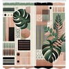 image:imageAmbesonne Monstera Shower Curtain Abstract Mid Century Style Boho Leaves Lines and Geometric Forms Cloth Fabric Bathroom Decor Set with Hooks 69 W x 70 L Evergreen Pale Rust BrownEvergreen Pale Rust Brown
