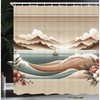 image:imageAmbesonne Monstera Shower Curtain Abstract Mid Century Style Boho Leaves Lines and Geometric Forms Cloth Fabric Bathroom Decor Set with Hooks 69 W x 70 L Evergreen Pale Rust BrownTan Sepia and Pale Seafoam