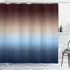 image:imageAmbesonne Antique Shower Curtain Empty Space 2 Doors Armchair and Simple Mirror Golden Yellow Frame Cloth Fabric Bathroom Decor Set with Hooks 69 W x 84 L Blue Sand BrownBlue and Brown