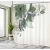 image:imageAmbesonne Hawaiian Shower Curtain Pacific Sunrise at Lanikai Beach Hawaii Wavy Ocean Surface Colorful Sky Scene Cloth Fabric Bathroom Decor Set with Hooks 69 W x 84 L Blue IvoryOlive Green Teal