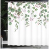 image:imageAmbesonne Hawaiian Shower Curtain Pacific Sunrise at Lanikai Beach Hawaii Wavy Ocean Surface Colorful Sky Scene Cloth Fabric Bathroom Decor Set with Hooks 69 W x 84 L Blue IvoryPink Fuchsia Fern Green