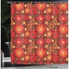 image:imageAmbesonne Hawaiian Shower Curtain Pacific Sunrise at Lanikai Beach Hawaii Wavy Ocean Surface Colorful Sky Scene Cloth Fabric Bathroom Decor Set with Hooks 69 W x 84 L Blue IvoryDark Green Vermilion