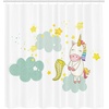 image:imageAmbesonne Hawaiian Shower Curtain Pacific Sunrise at Lanikai Beach Hawaii Wavy Ocean Surface Colorful Sky Scene Cloth Fabric Bathroom Decor Set with Hooks 69 W x 84 L Blue IvoryYellow Green