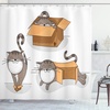 image:imageAmbesonne Hawaiian Shower Curtain Pacific Sunrise at Lanikai Beach Hawaii Wavy Ocean Surface Colorful Sky Scene Cloth Fabric Bathroom Decor Set with Hooks 69 W x 84 L Blue IvorySand Brown Warm Taupe