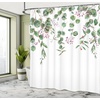 image:imageAmbesonne Hawaiian Shower Curtain Pacific Sunrise at Lanikai Beach Hawaii Wavy Ocean Surface Colorful Sky Scene Cloth Fabric Bathroom Decor Set with Hooks 69 W x 84 L Blue IvoryPink Fuchsia Fern Green