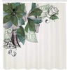 image:imageAmbesonne Hawaiian Shower Curtain Pacific Sunrise at Lanikai Beach Hawaii Wavy Ocean Surface Colorful Sky Scene Cloth Fabric Bathroom Decor Set with Hooks 69 W x 84 L Blue IvoryOlive Green Teal