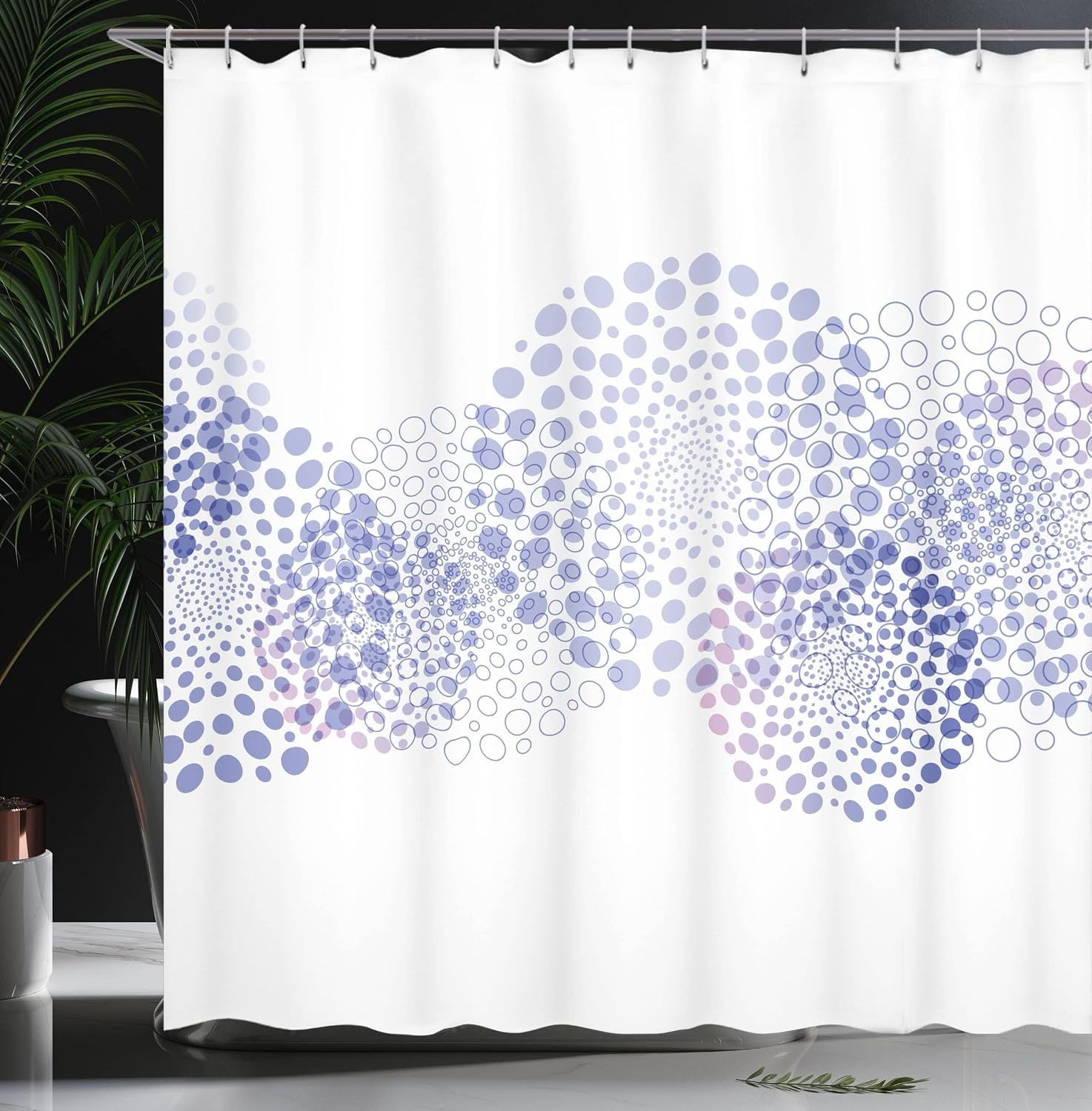image:imageAmbesonne Vintage Shower Curtain Retro Vibrant Stripes Funky Lines Design Patterns Abstract Print Cloth Fabric Bathroom Decor Set with Hooks 69 W x 75 L Dark TealBlue Lavender