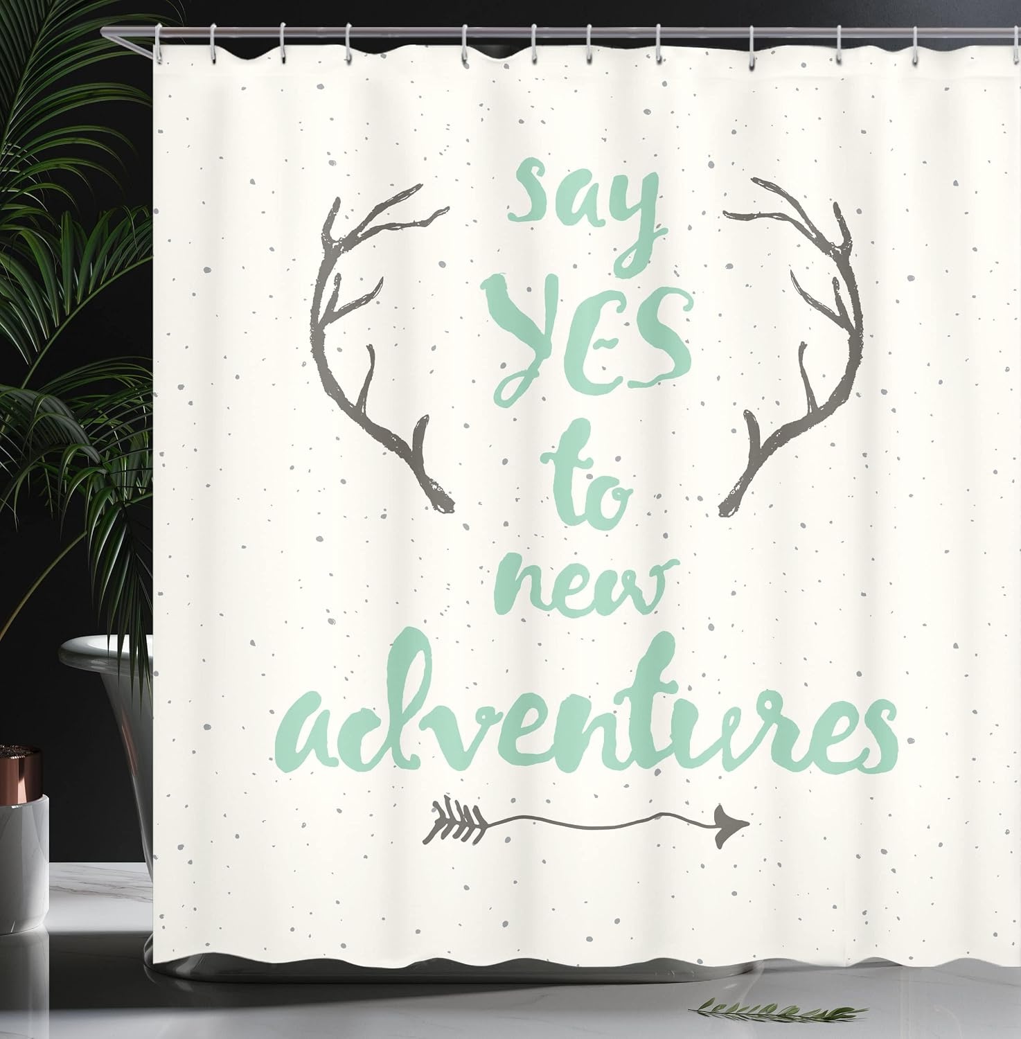 image:imageAmbesonne Vintage Shower Curtain Retro Vibrant Stripes Funky Lines Design Patterns Abstract Print Cloth Fabric Bathroom Decor Set with Hooks 69 W x 75 L Dark TealSea Green