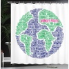 image:imageAmbesonne Sports Shower Curtain Realistic Softballs Pile American Natonal Sports Culture Team Play Game Competition Cloth Fabric Bathroom Decor Set with Hooks 69 W x 75 L Beige RedIndigo Fern Green Pink