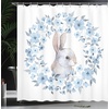 image:imageAmbesonne Sports Shower Curtain Realistic Softballs Pile American Natonal Sports Culture Team Play Game Competition Cloth Fabric Bathroom Decor Set with Hooks 69 W x 75 L Beige RedBlue White