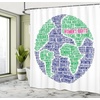 image:imageAmbesonne Sports Shower Curtain Realistic Softballs Pile American Natonal Sports Culture Team Play Game Competition Cloth Fabric Bathroom Decor Set with Hooks 69 W x 75 L Beige RedIndigo Fern Green Pink