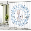 image:imageAmbesonne Sports Shower Curtain Realistic Softballs Pile American Natonal Sports Culture Team Play Game Competition Cloth Fabric Bathroom Decor Set with Hooks 69 W x 75 L Beige RedBlue White