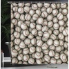 image:imageAmbesonne Sports Shower Curtain Realistic Softballs Pile American Natonal Sports Culture Team Play Game Competition Cloth Fabric Bathroom Decor Set with Hooks 69 W x 75 L Beige RedBeige Red