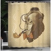image:imageAmbesonne Sports Shower Curtain Realistic Softballs Pile American Natonal Sports Culture Team Play Game Competition Cloth Fabric Bathroom Decor Set with Hooks 69 W x 75 L Beige RedBrown and Tan
